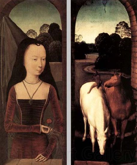 Hans Memling Diptych with the Allegory of True Love Norge oil painting art